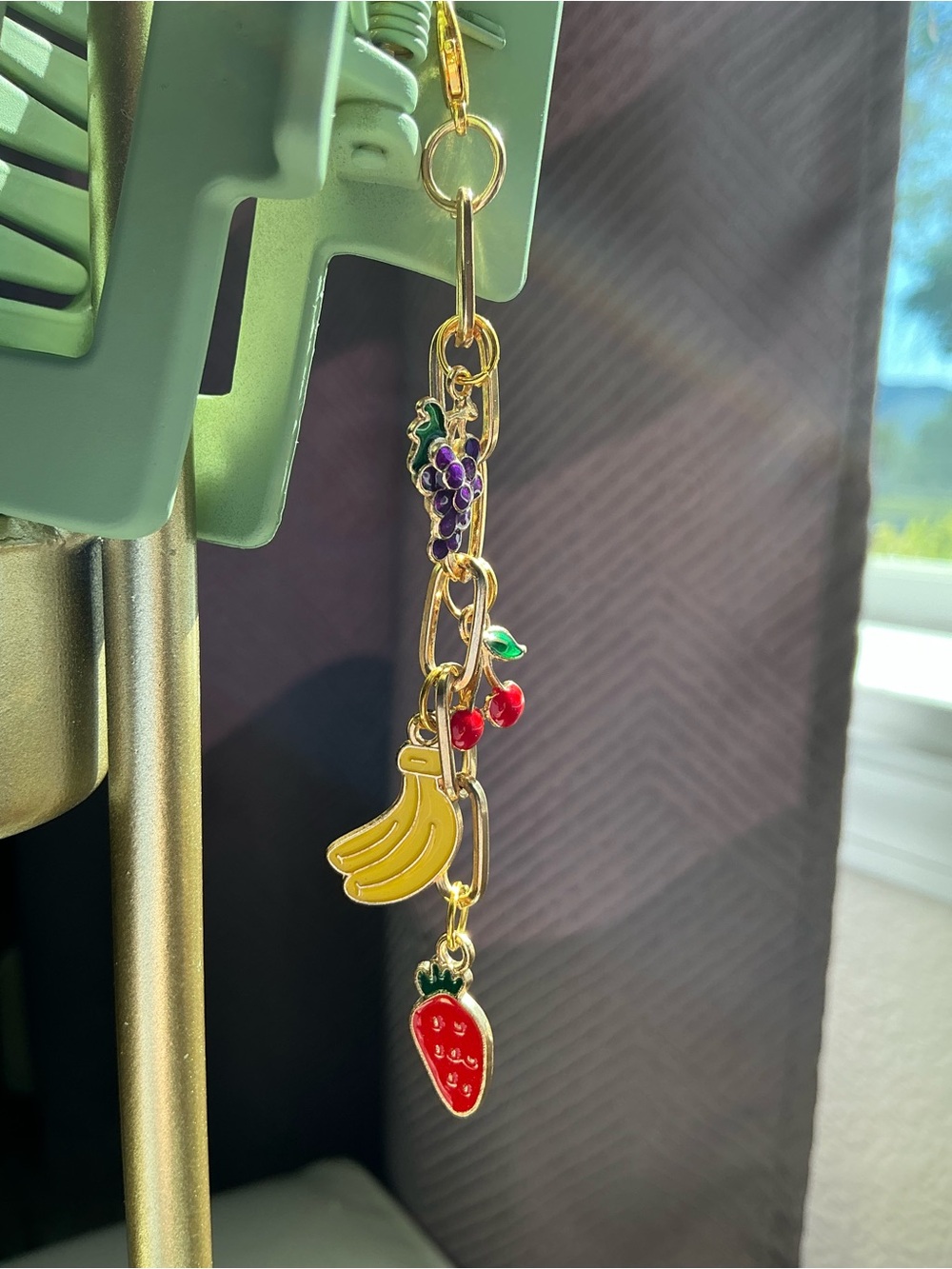 Handmade Charmed Claw Clip - Fruit